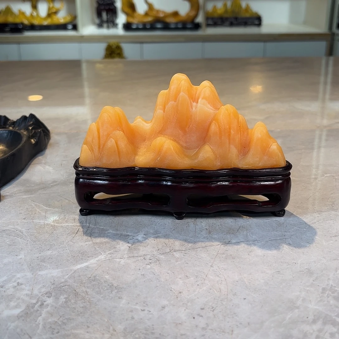 小***经陶灵璧石手工雕刻奇石摆件