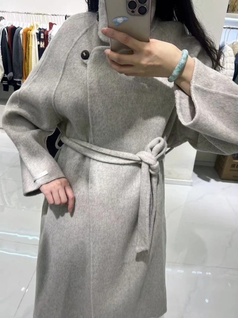 长款百分百羊毛毛衣