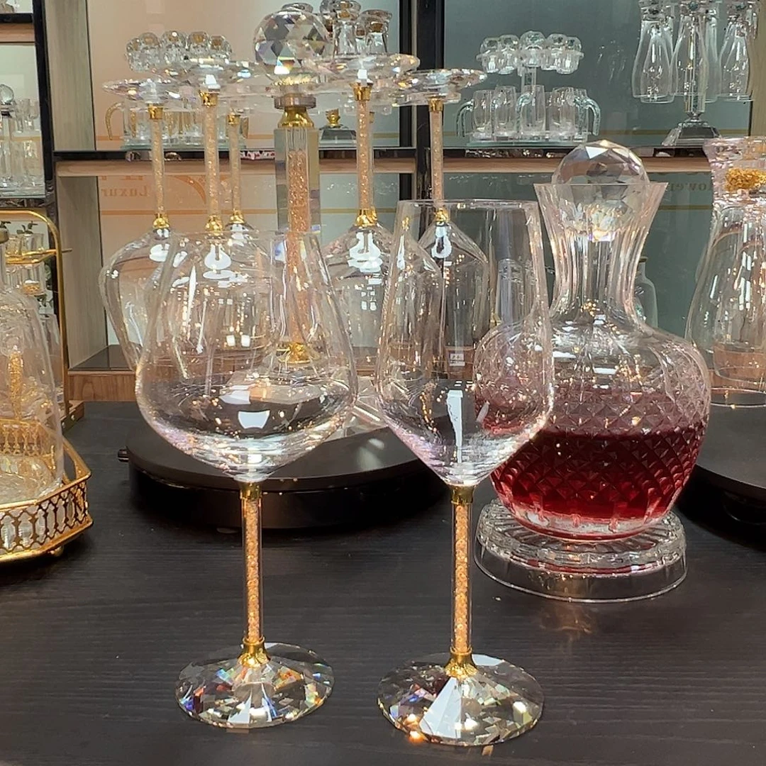 水晶玻璃手柄款420全家福加多一套啤酒杯