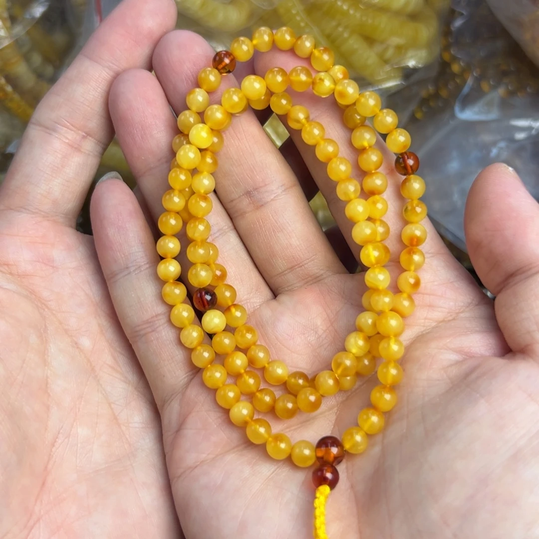 琥珀未镶嵌裸石5加项链108 022