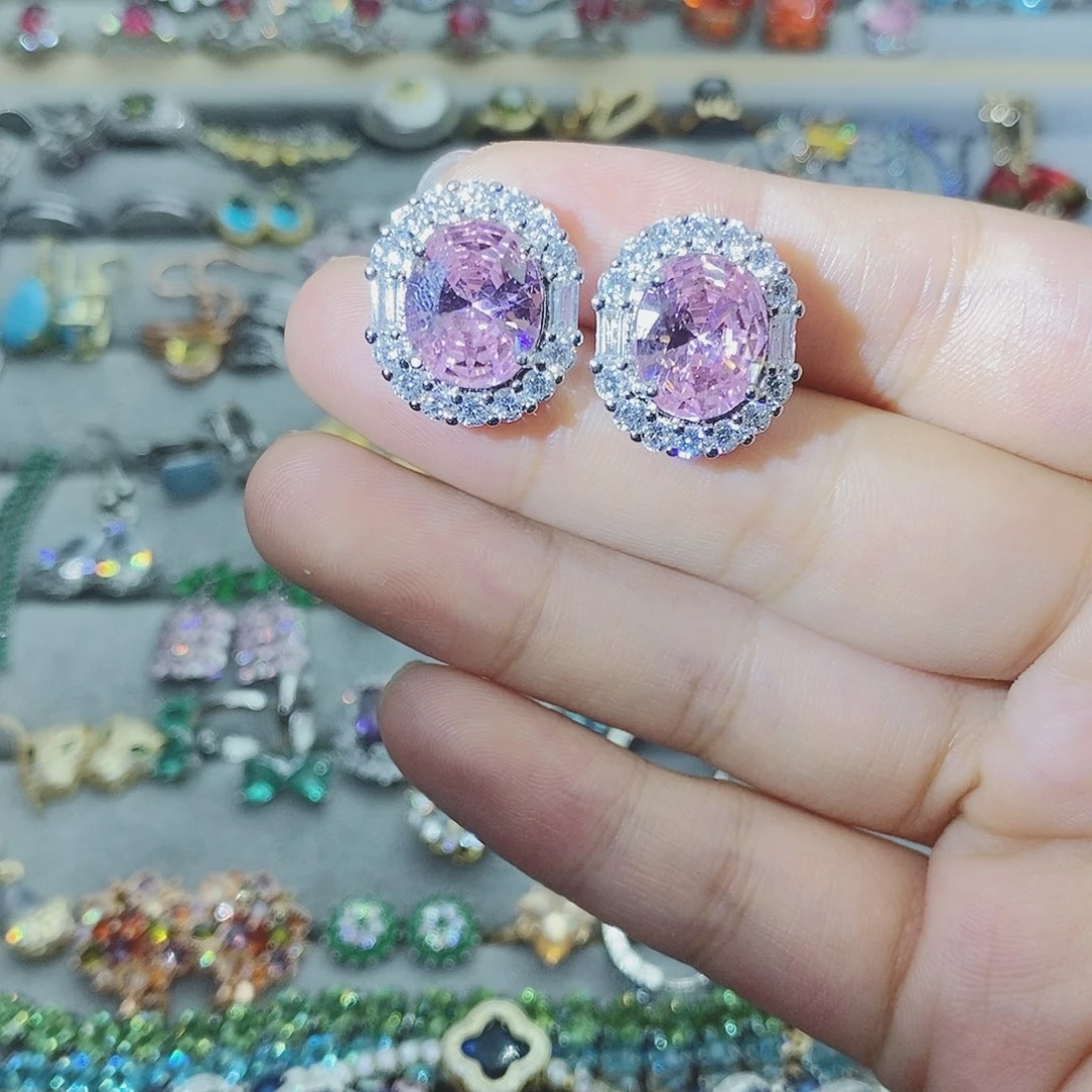 【闪购商品】银S925镶嵌耳饰托帕石