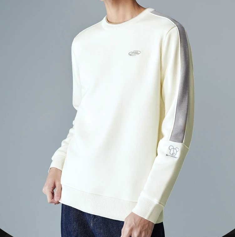 MZ4U120A【Qee联名】保暖针织衫加绒柔软刺绣休闲套头毛衣男百搭