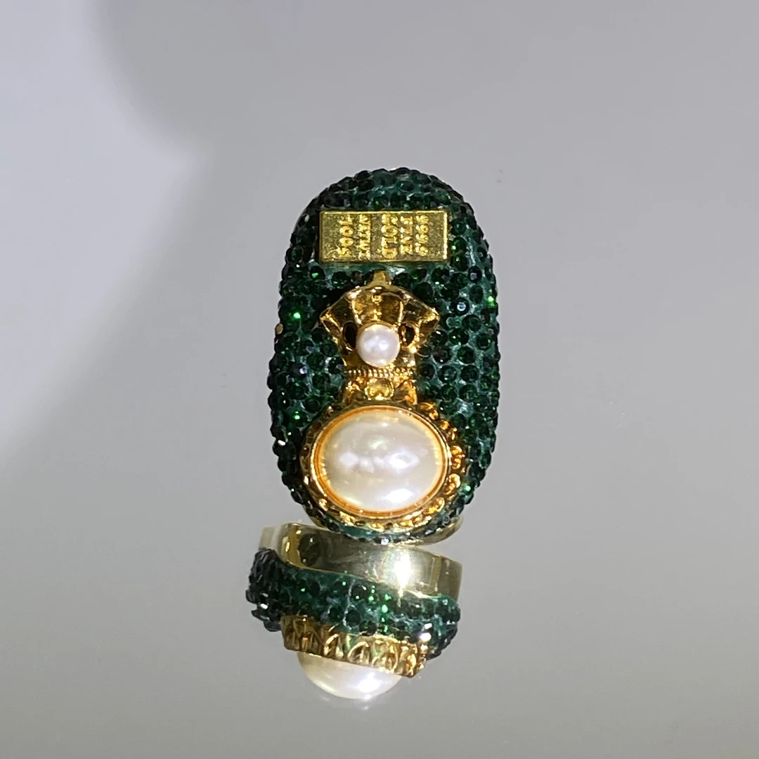 铜合金合成锆石戒指 TTSD 钱袋设计款个性戒指 2211