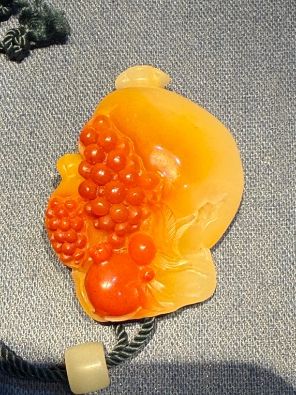 寿山结晶芙蓉石全瑞炳作尺寸：5.0-4.0-1.9