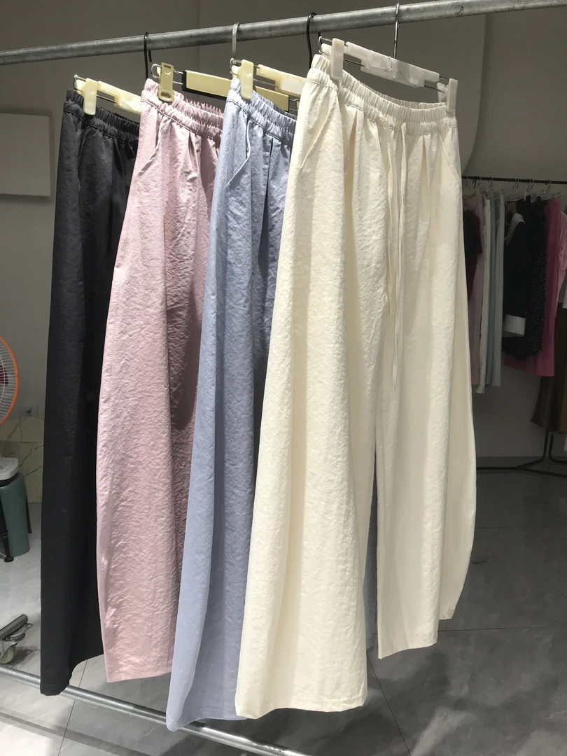 【F608】夏季阔腿裤奶芙透气时尚舒适