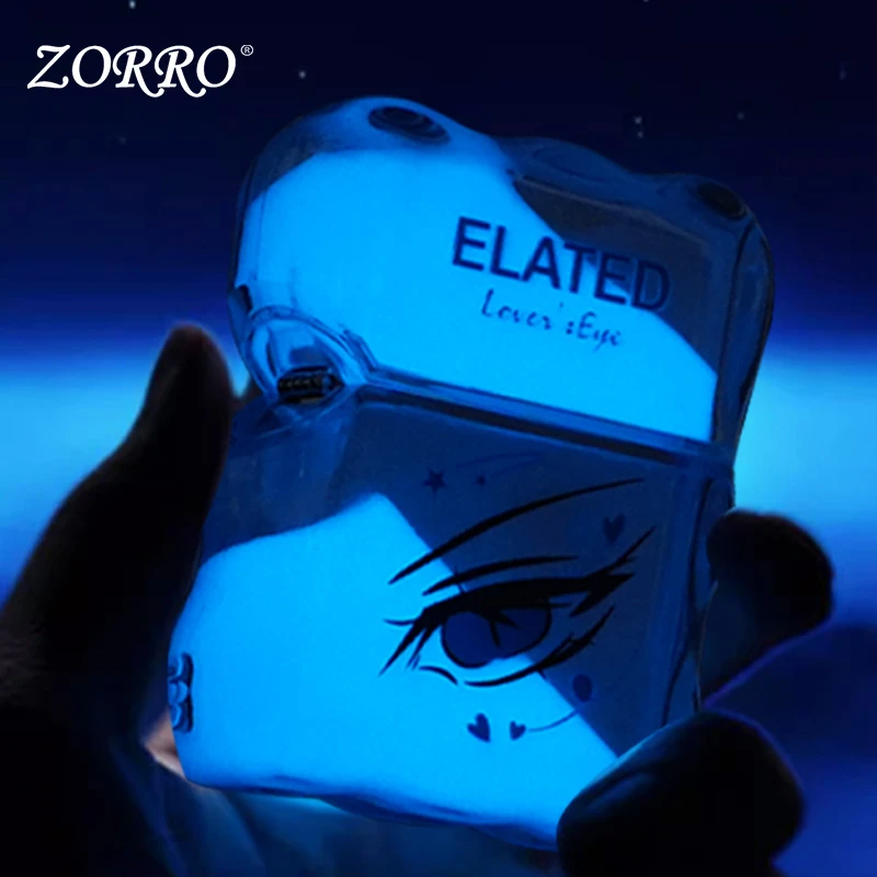 ZORRO佐罗一眼万年夜光流沙煤油防风打火机送男女生创意礼品礼物