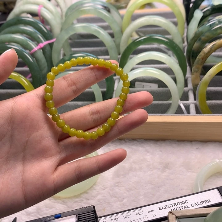 合金蛇纹石玉手链539