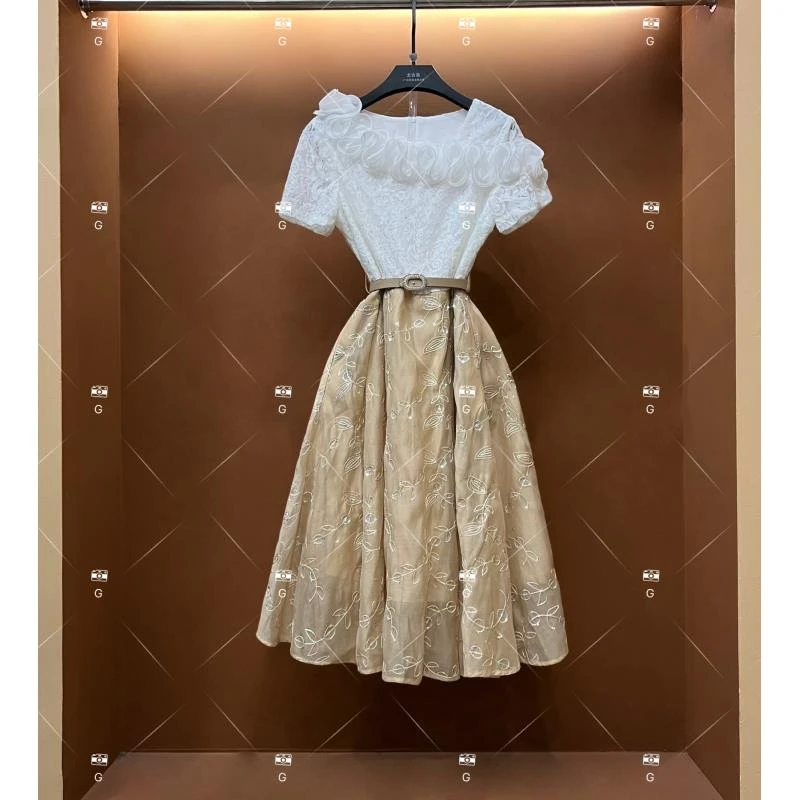 【G】春夏丨设计师轻奢法式印花女士连衣裙 GS-56001