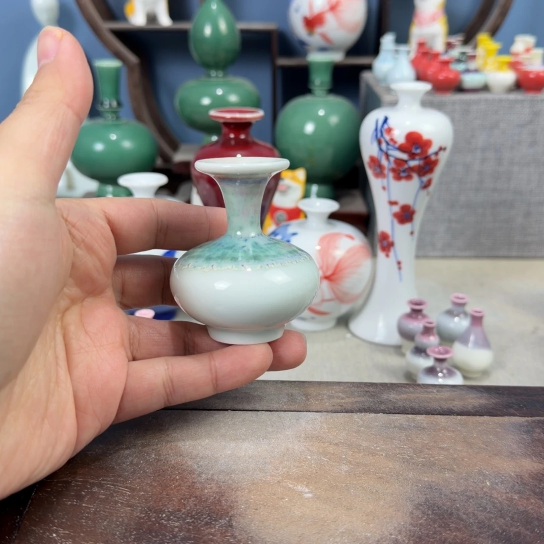陶瓷手工小花器摆件