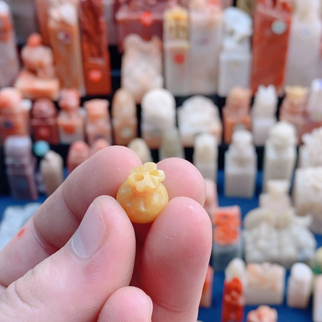 阿***银芙蓉福袋，手工篆刻