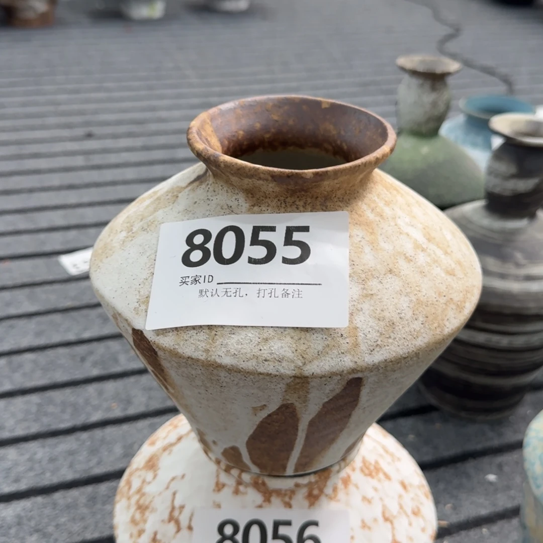 景德镇高温花瓶陶瓷景德镇高温花瓶编码8055高17口6默认无孔