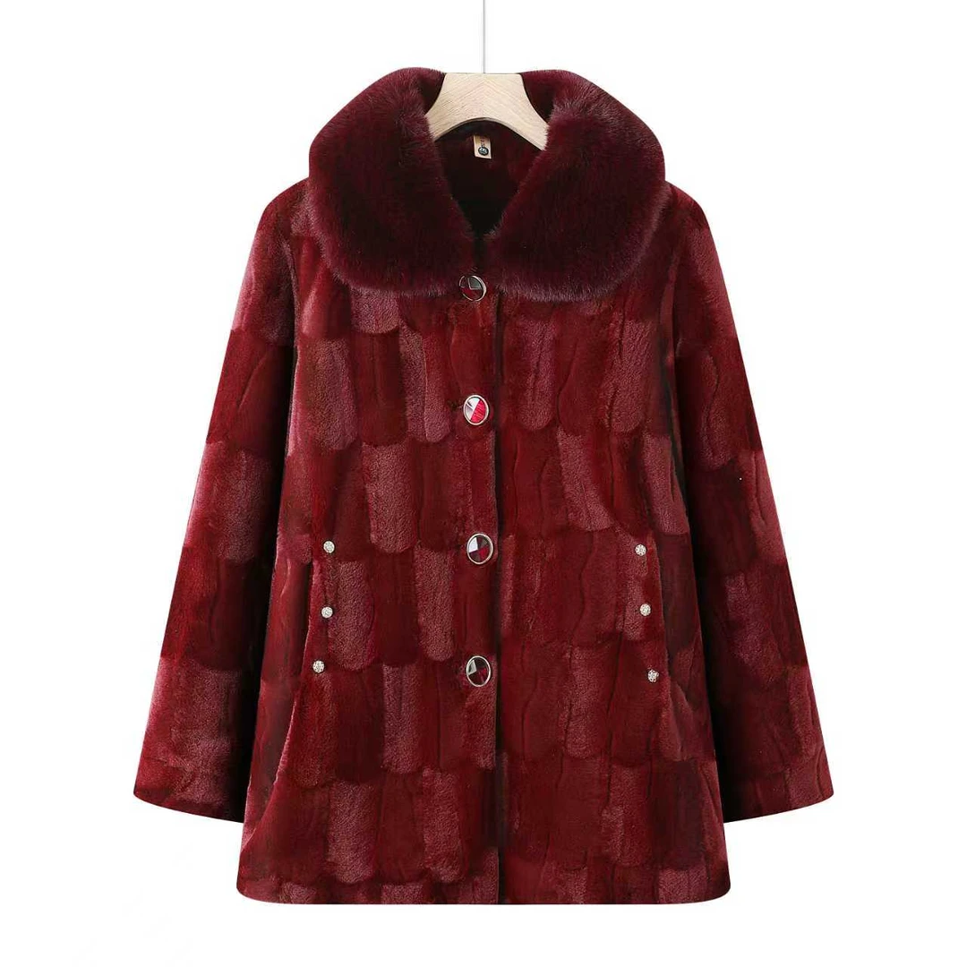 10826-加绒中老年女装厚款冬装秋冬婆婆冬天服装妈妈装【康燕】
