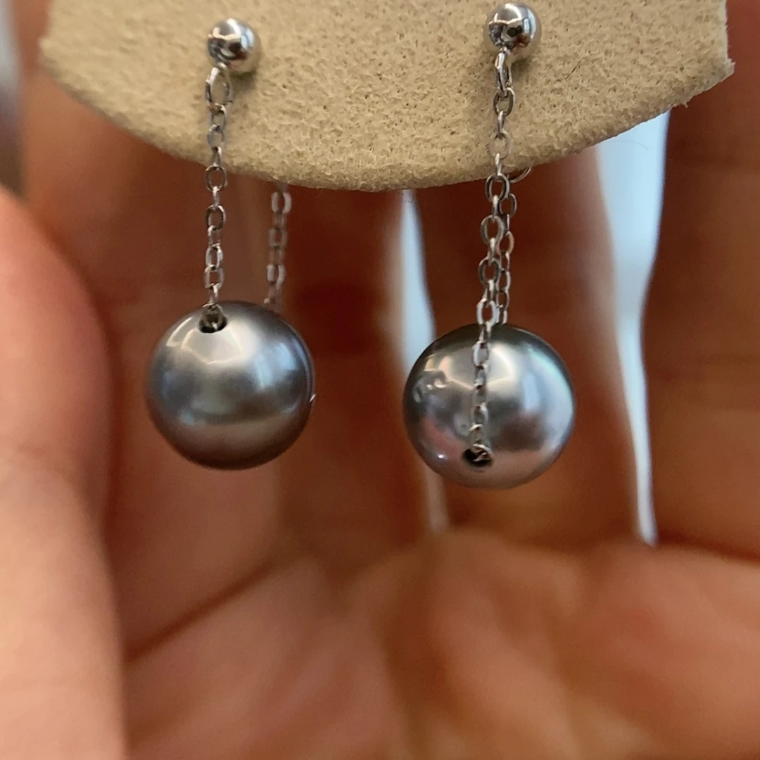 【闪购商品】海水珍珠耳饰银S925镶嵌