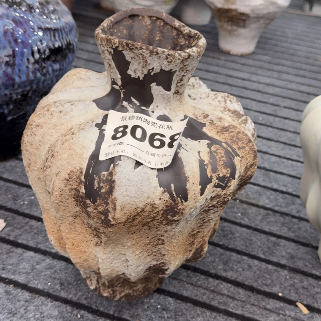 ****.摆件景德镇高温花瓶编码8068高31口7默认无孔