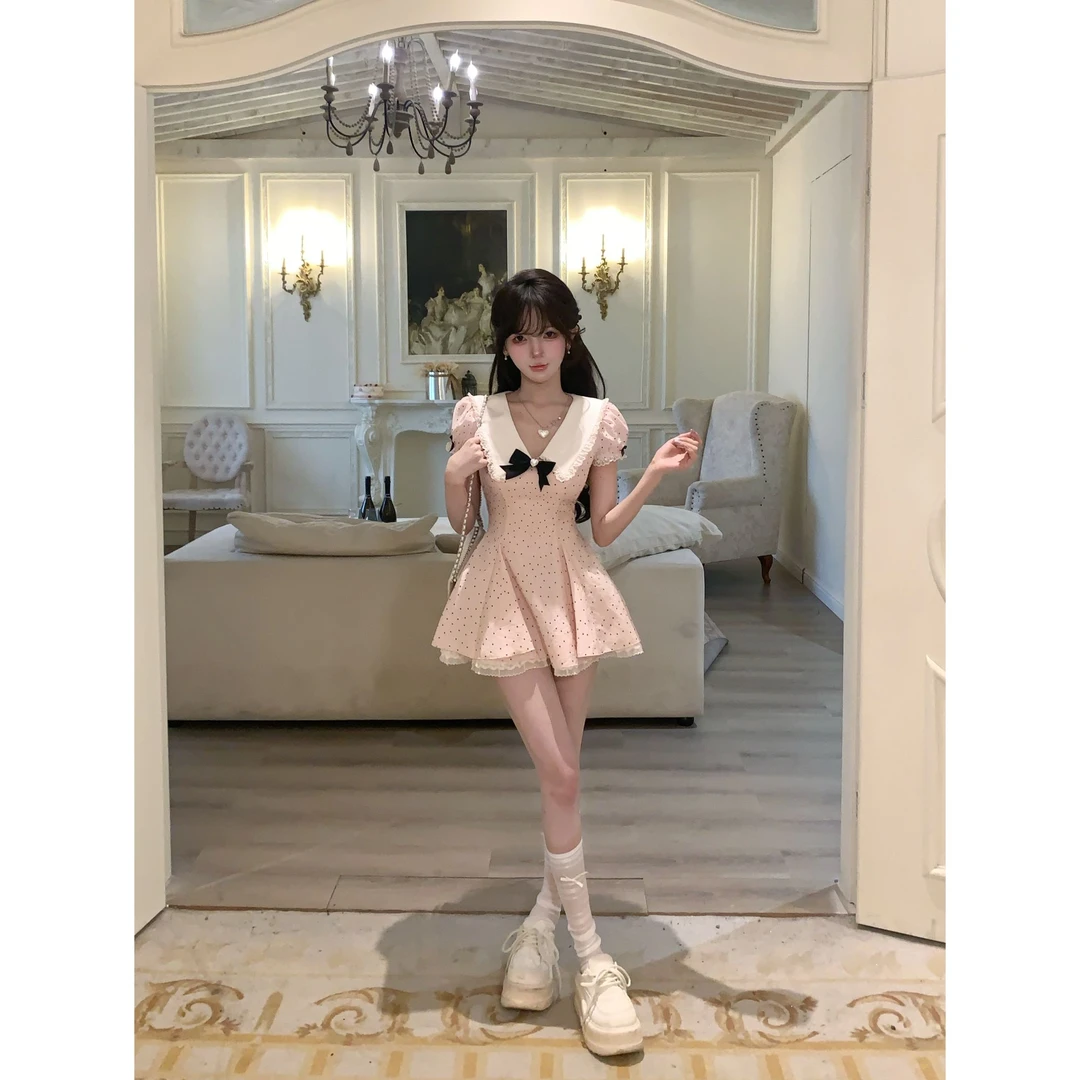 瑞茜·威瑟斯 浪漫千金 春夏千金风甜美显瘦气质连衣裙 R6019H