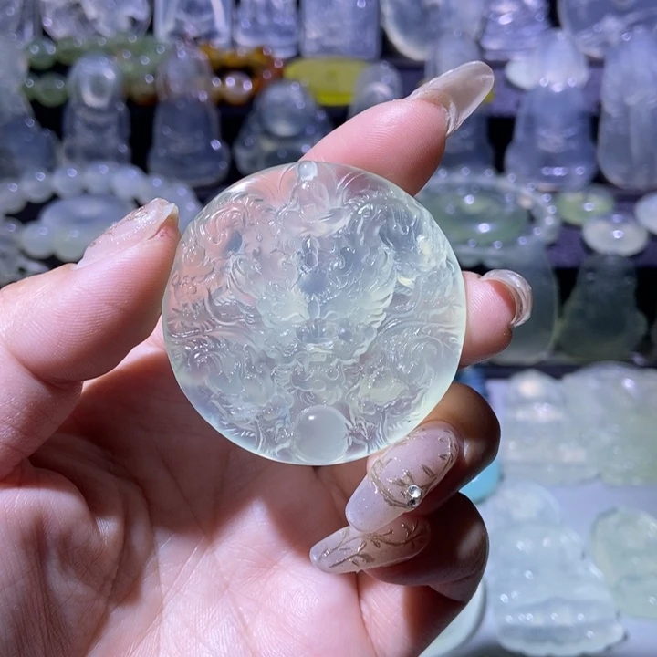 岫玉未镶嵌吊坠吊坠