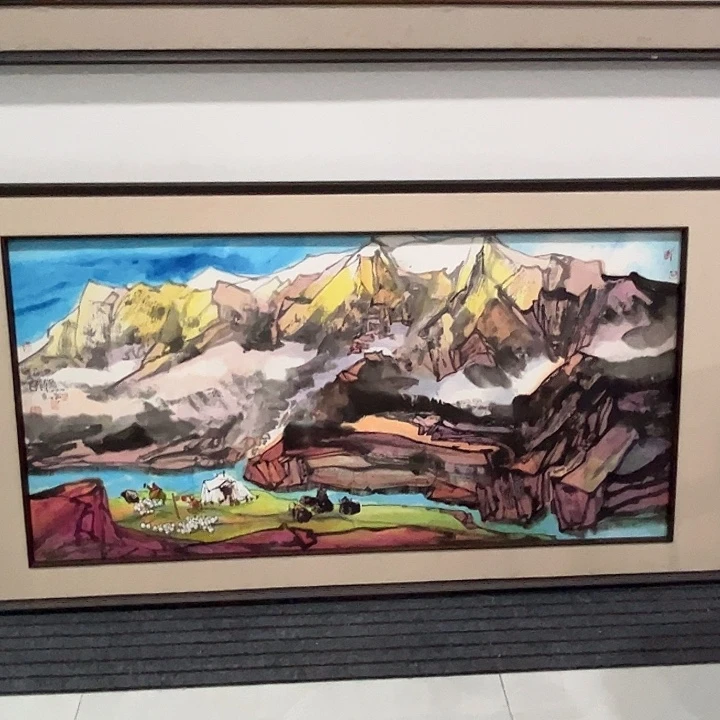 万***丰国画老师人物画作品