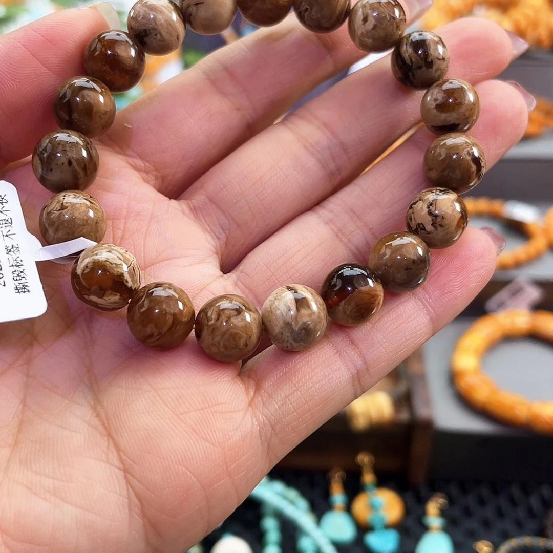 琥珀颈饰未镶嵌手串