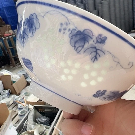 摆件陶景德镇高温玲珑陶瓷