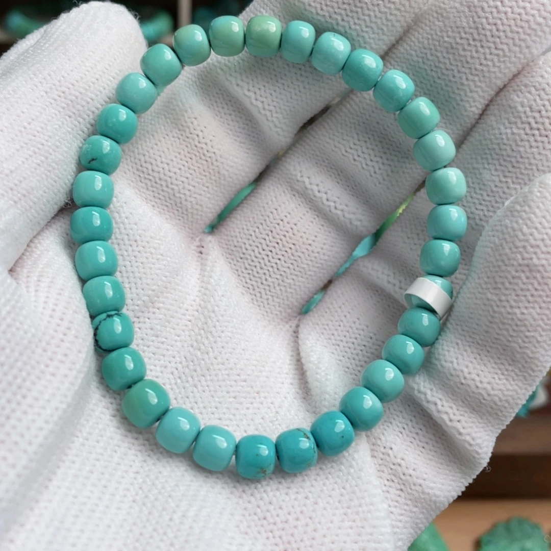 绿松石未镶嵌渐变老型单圈2