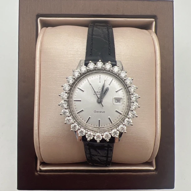 95新 Omega/欧米茄 大欧米茄10134自动后钻 赠表带赠手链