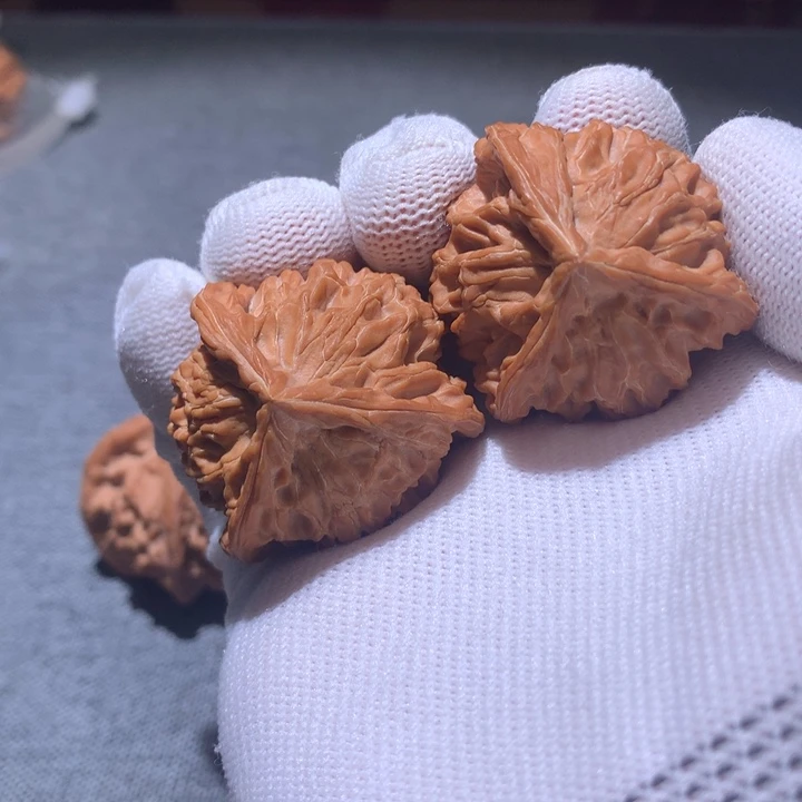 把件文玩核桃38全品盘山三棱