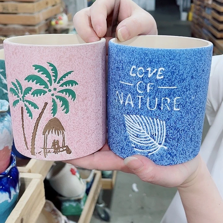 有孔，凑10元包邮陶瓷花盆发货！