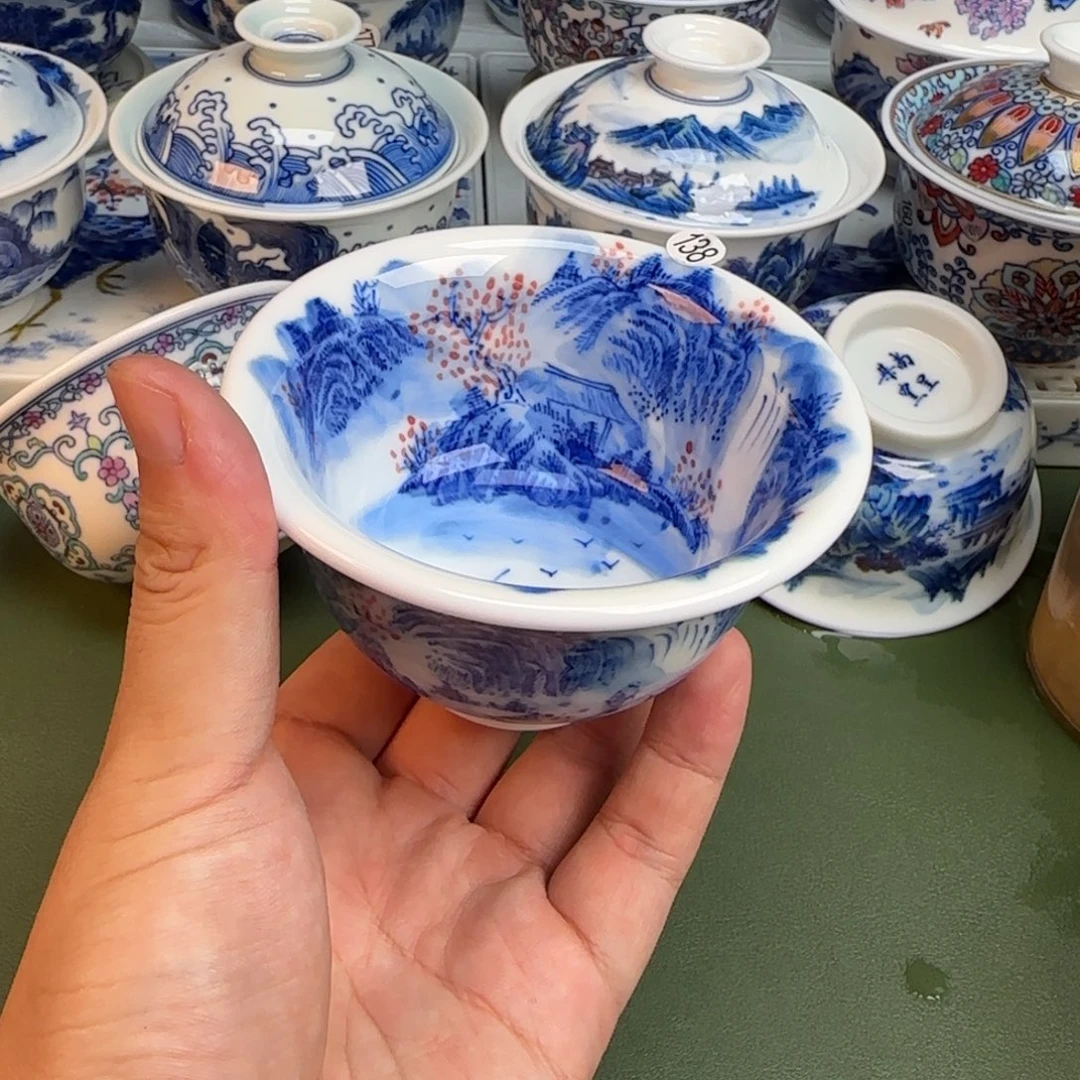彦祖纯手工手绘茶具138