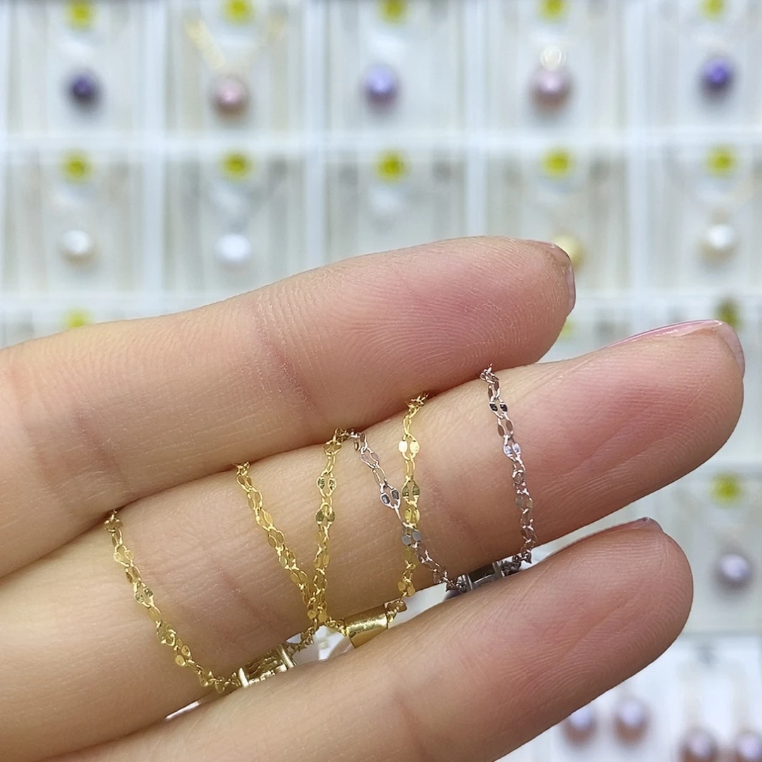 颈饰银S925镶嵌淡水珍珠