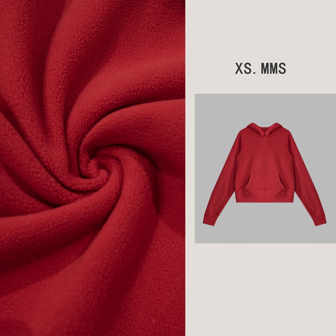 MMS【镜中月】 设计师女装 保暖加绒加厚连帽卫衣 S253210448