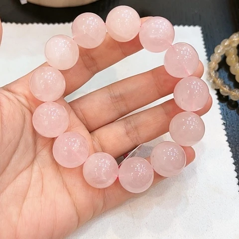 【闪购商品】未镶嵌手链水晶—福利卡16粉水晶手串