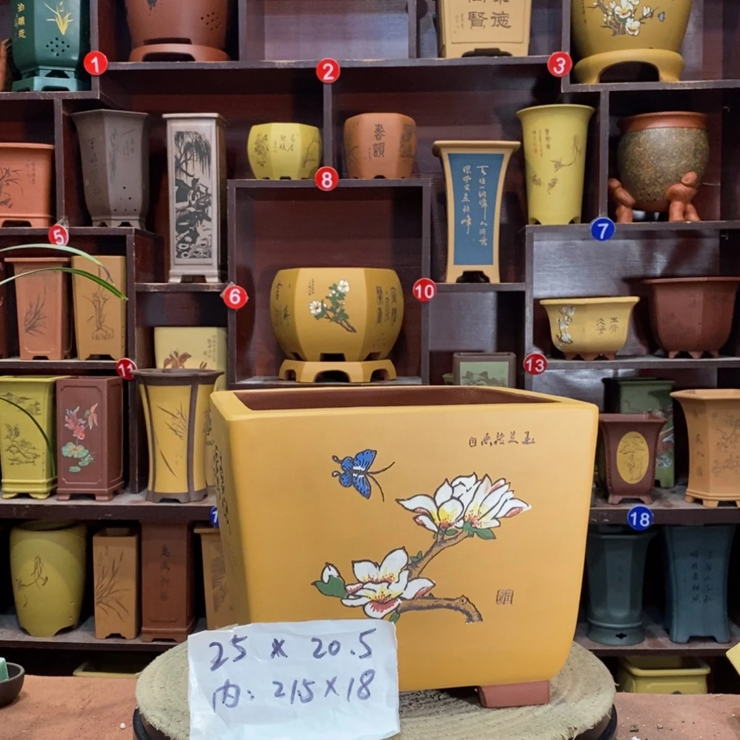 紫砂艺术紫砂花盆