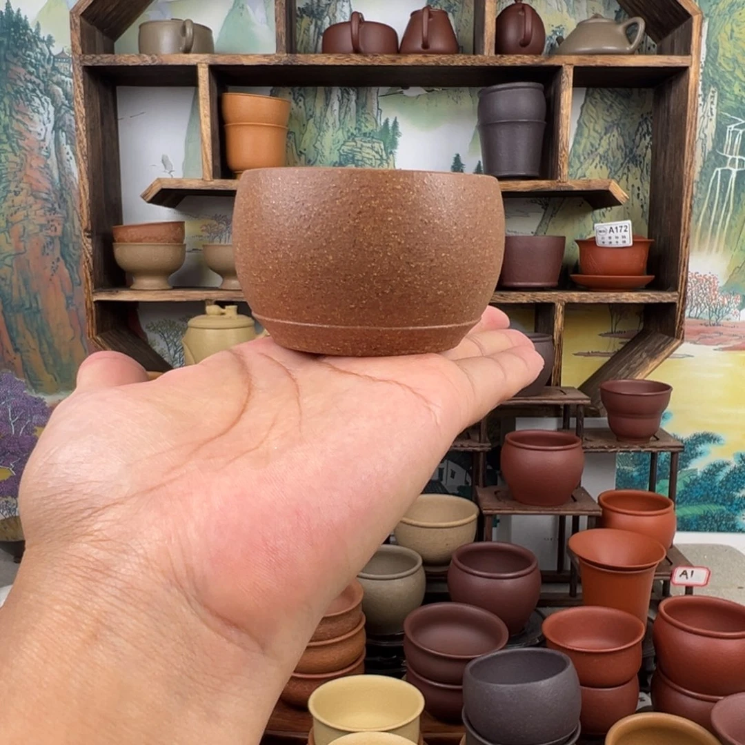茶杯紫砂拙器甄选，纯原本矿。
