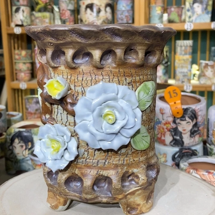 红陶景德镇艺术手绘作品