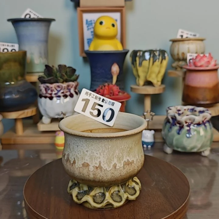 景德镇手工陶瓷盆 口9