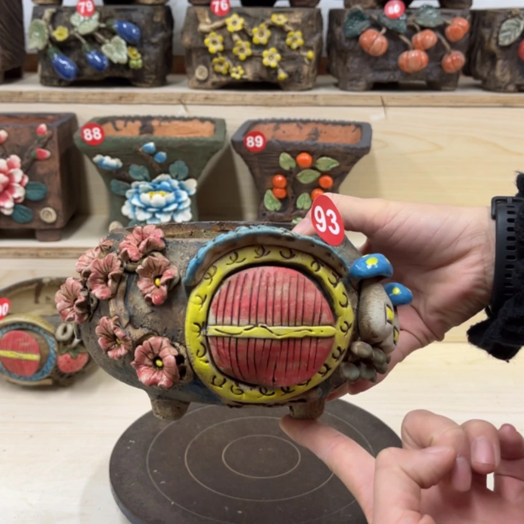 【闪购商品】紫砂花盆93号内口11外高11