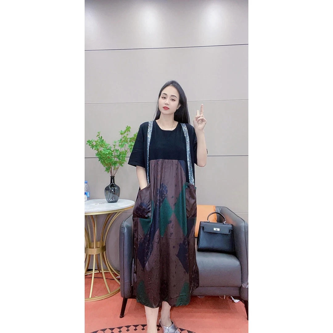 3714 新款高端洋气显瘦针织大码连衣裙