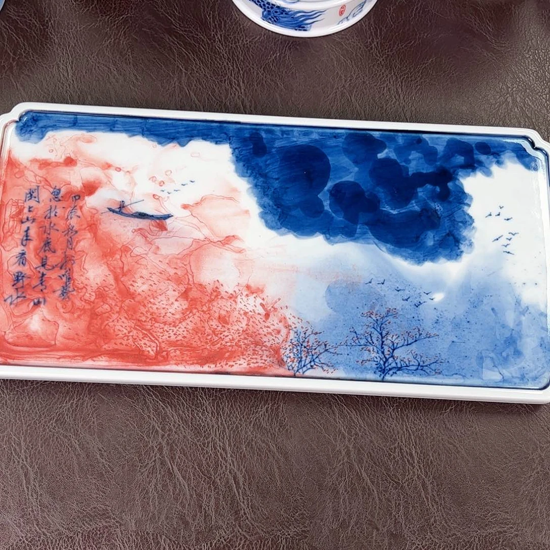 杯手绘高温瓷器瑕疵