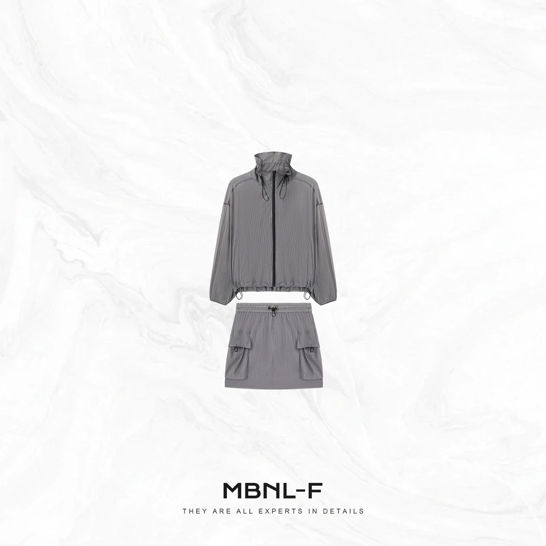 MBNL-F“花苞防晒” 高级感撞色拉链连帽防晒外套 秦磊XM-XTZ2011