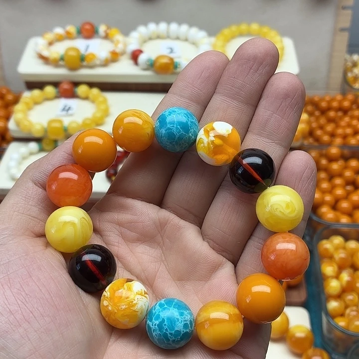 @***@非金属多色手串一条搭配