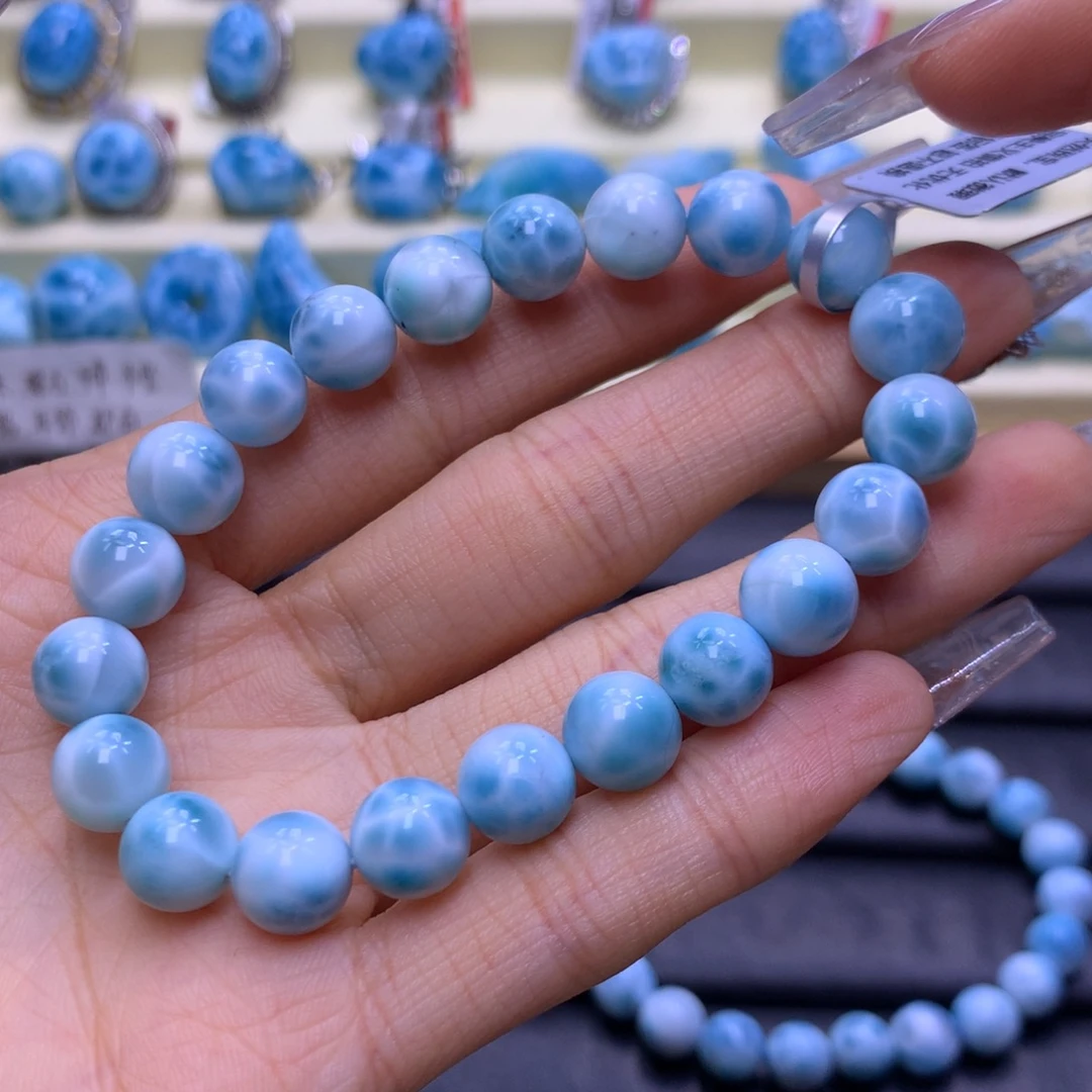 针钠钙石（海纹石）未镶嵌手链9m手串