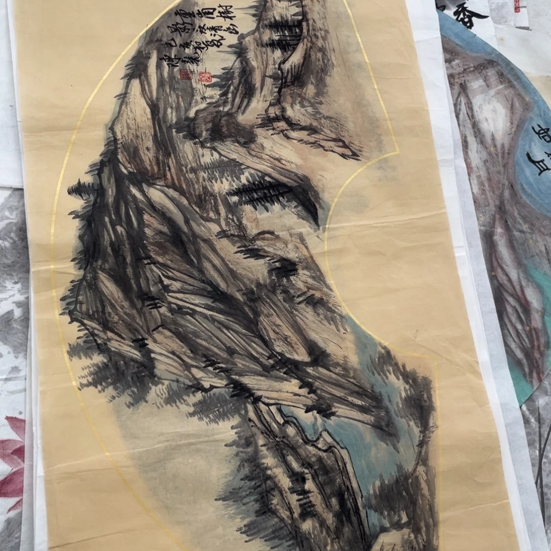 国画陈尧老师绘画