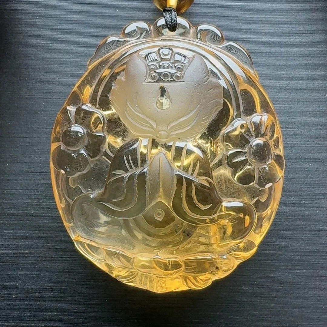 合金套链水晶巴西黄水