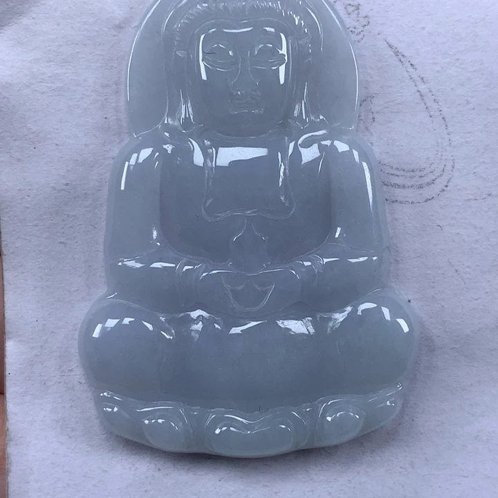 颈饰未镶嵌翡翠观音
