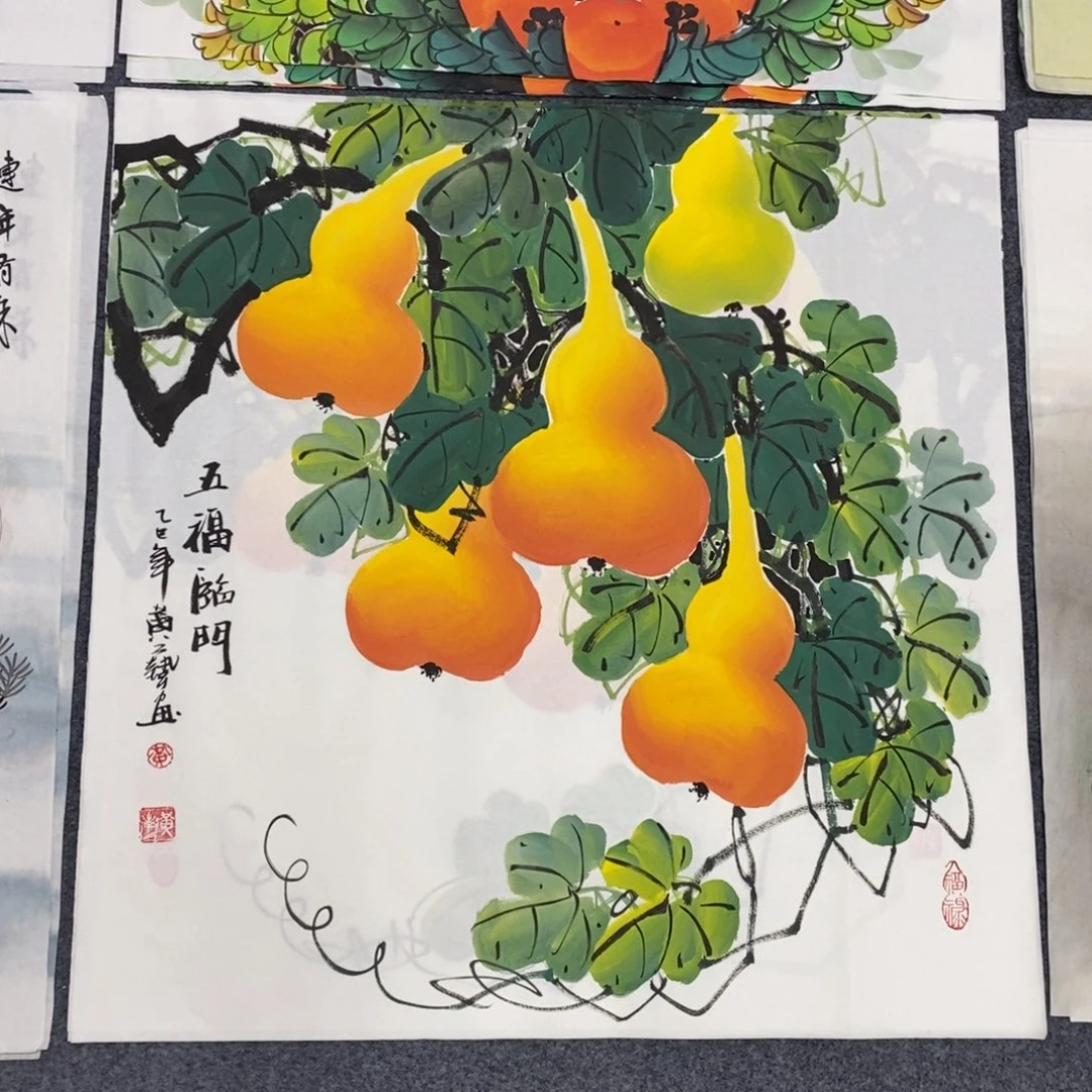 国画尺寸70✖️70斗方精品手绘画