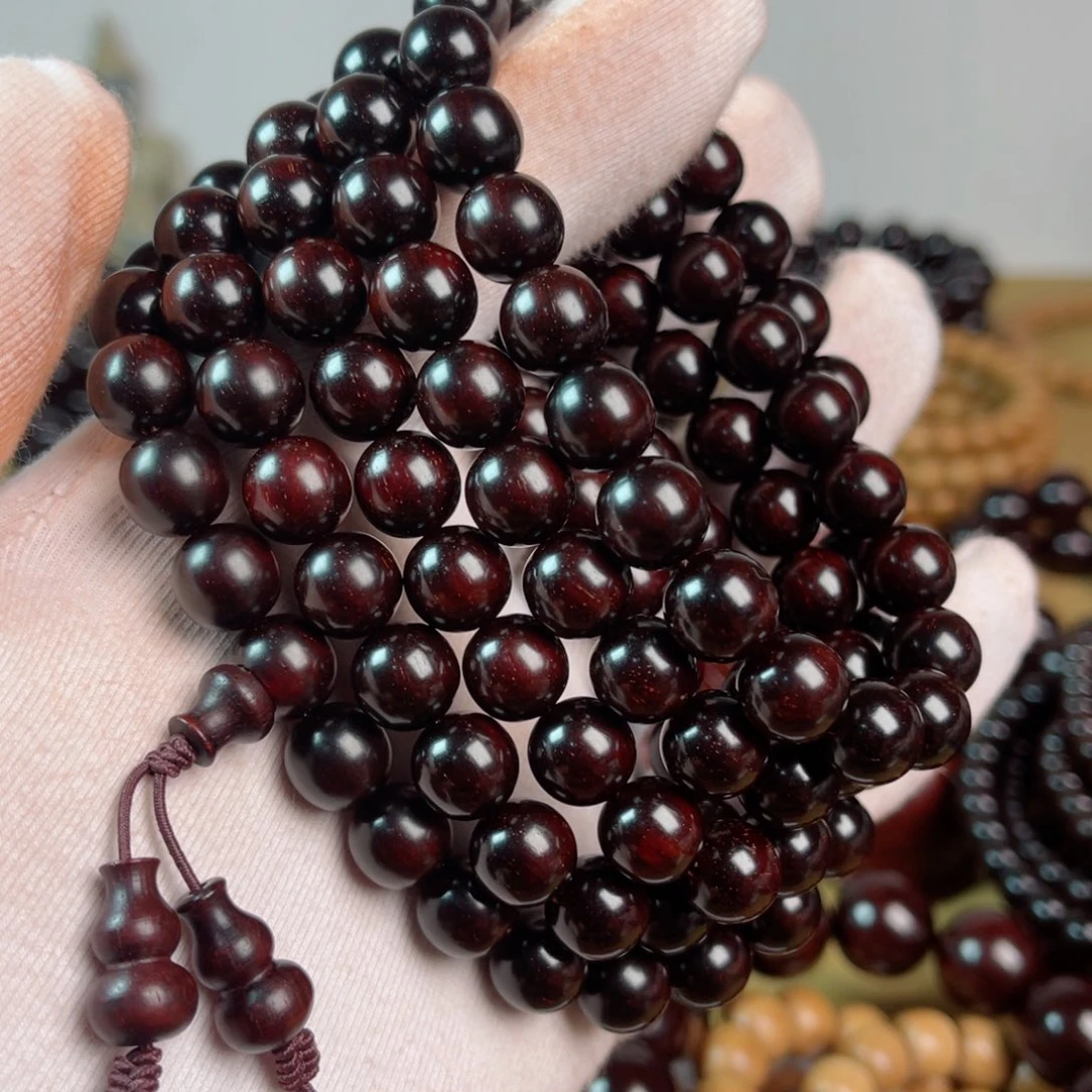 小叶紫檀手串/手链1.0高油润细金星材质细腻