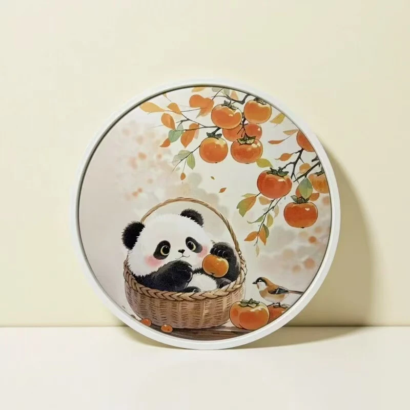 熊猫柿柿如意茶盘2200功夫茶具可爱国风家用