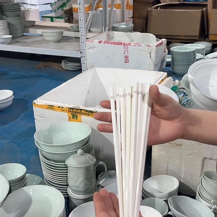 瓷片白瓷十双筷子，包邮