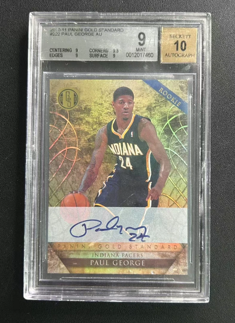 保罗乔治 泡椒 金砖299编卡签 新秀年 BGS金标10分签字9分卡品