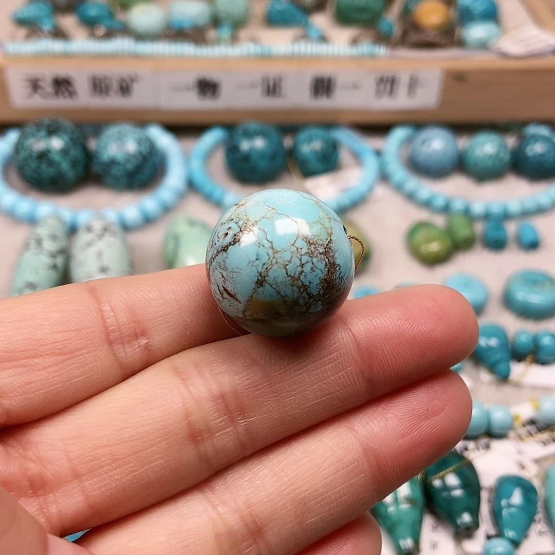 未镶嵌绿松石珠宝半成品行**空